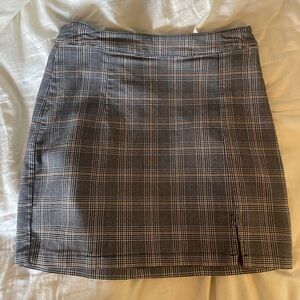 Plaid Fitted Mini Skirt from Garage (size M)